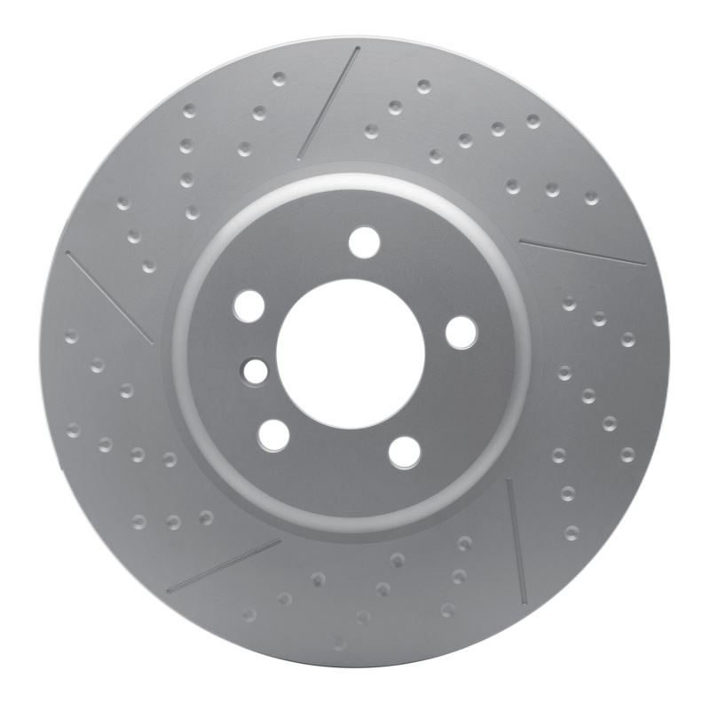 BMW 435I Brake Rotor (1) - Front - R1 Concepts - Dimpled & Slotted GeoSPEC Coated - `13-`20